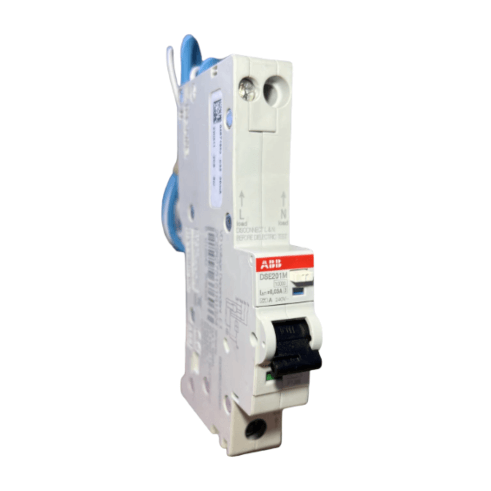 เบรกเกอร์กันดูด RCBO 32A 1P 6KA TYPE AC ABB รุ่น DSE201M AC-30 (ตัดไฟรั่ว 30MA)